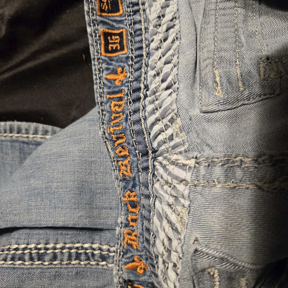 Rock Revival Light Wash Embroidered Boot Cut Jeans